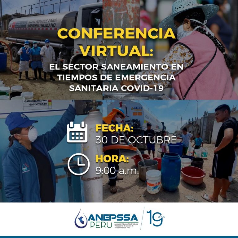 CONFERENCIA VIRTUAL: «El Sector Saneamiento en tiempos de Emergencia Sanitaria COVID-19»