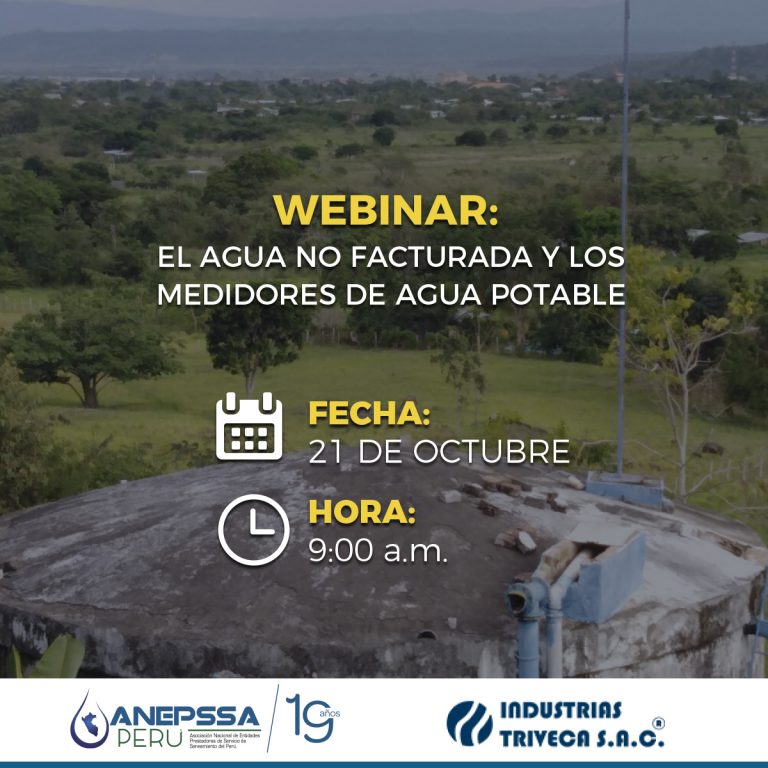 WEBINAR: El agua no facturada y los medidores de agua potable